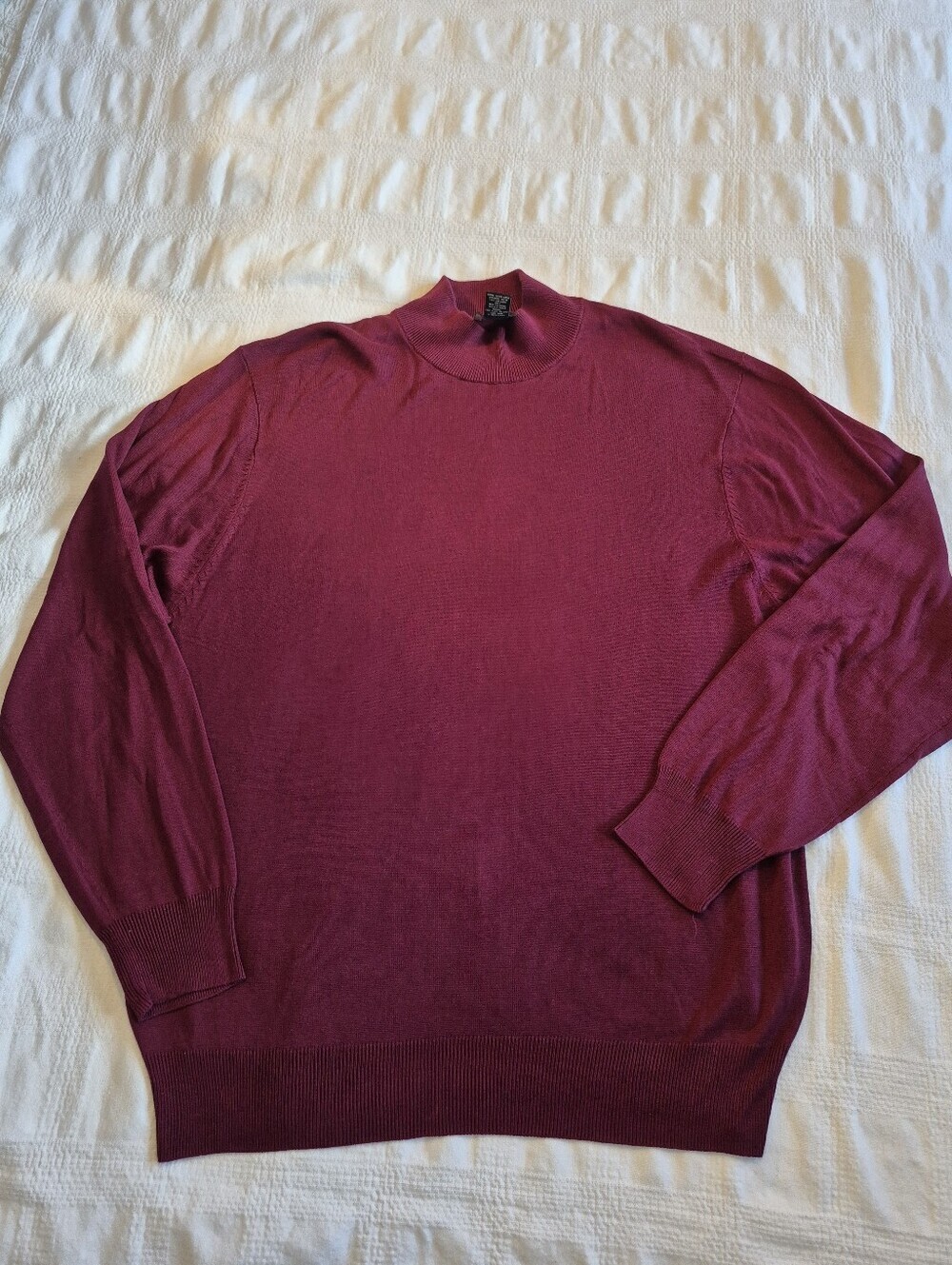 Jos A Bank Signature Collection men's XL light weight 100% silk sweater VGUC